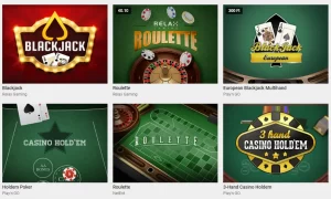 Unibet asztali játékok